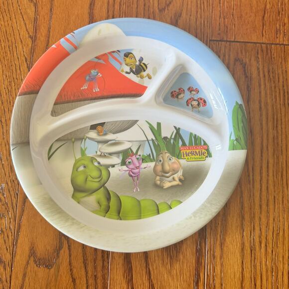 Vintage Max Lucado Hermie Child’s Divided Plate Melamine Family Choice Bugs - Picture 6 of 11